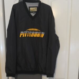 Pittsburgh Black and Gold Windbreaker Jacket